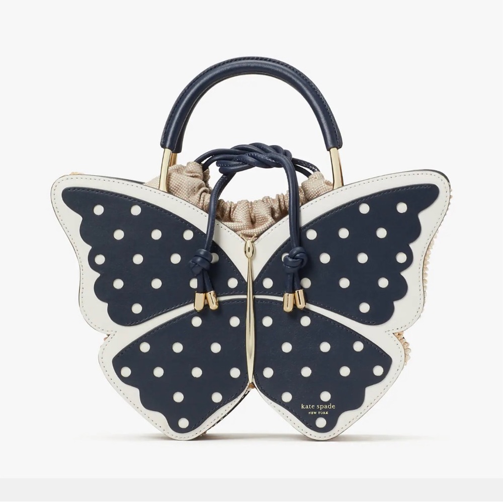 Kate Spade Wing It Butterfly Wicker Bag